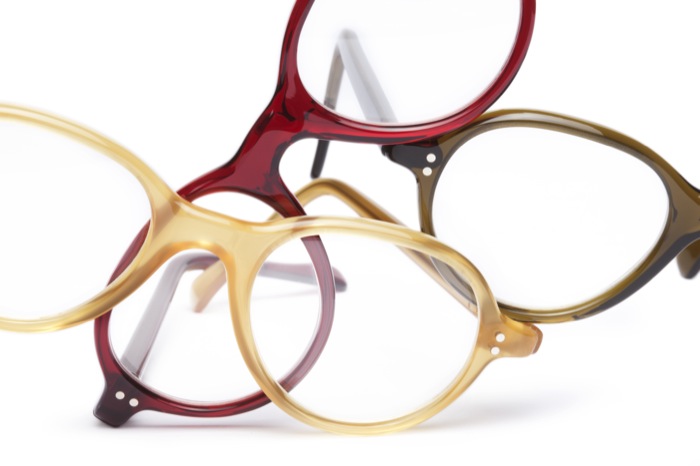 Modèle pure en acétate verre de chrome rouge blond