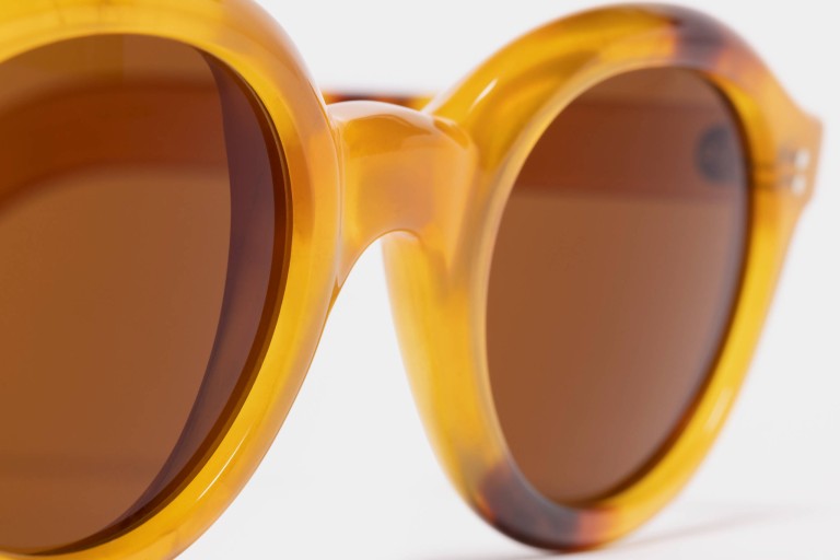 Monture De Lunettes Vintage Adensco (années 1950) - Style Aviateur En Plastique Beige - Faite Main En France - Neuve Sans étiquette